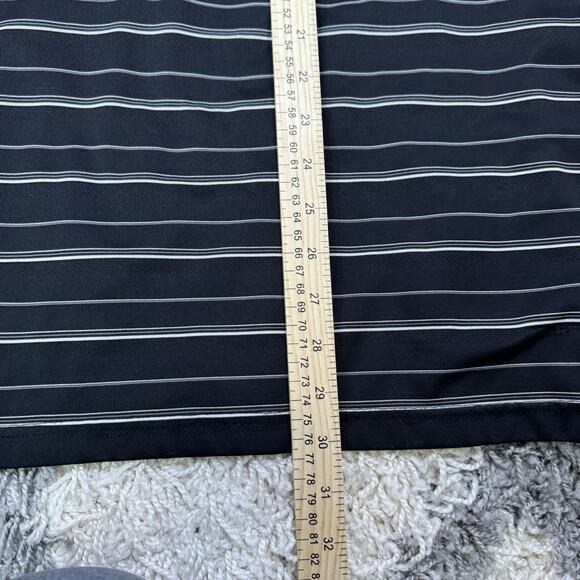PGA Tour Black and Cream Striped Polo Shirt Size 2XL - Picture 4 of 8